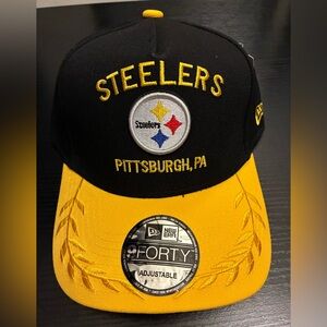 New Era Black and Yellow Steelers Cap